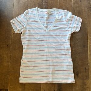 Women’s Levi’s Striped V-Neck T-Shirt